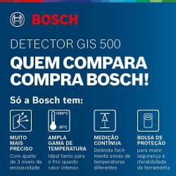 TERMÔMETRO INFRAVERMELHO BOSCH - GIS 500